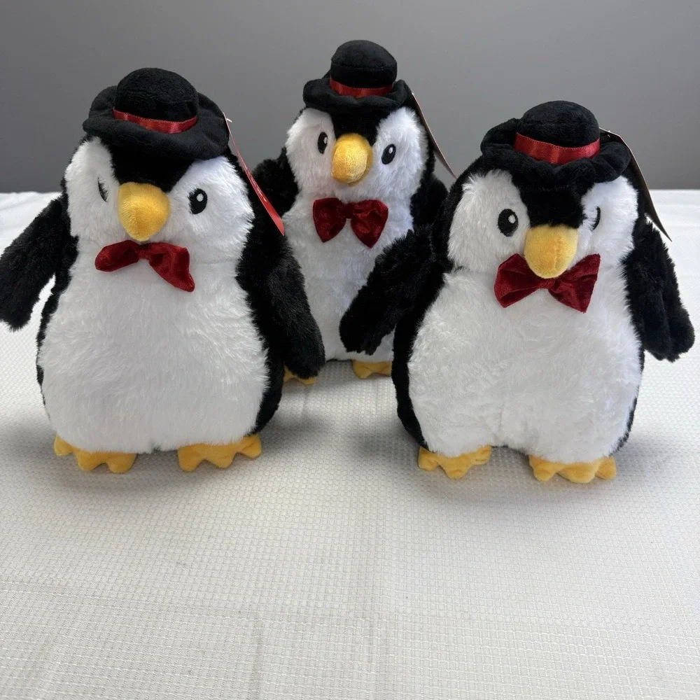Lot Of 3 2025 Petsmart Dog Toy Stuffed Cheer Penguin Squeaky Chew‎ Plush 11